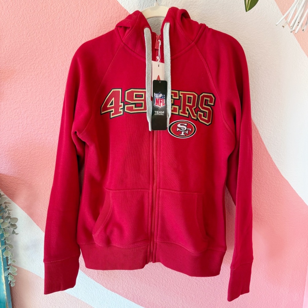 NWT Women’s 49ers NFL Zip Hoodie Small